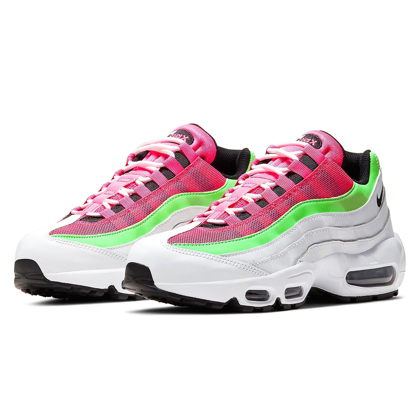 レンタル NIKE WMNS AIR MAX 95 WHITE/BLACK/WHITE/PINK/GREEN 23.0cm
